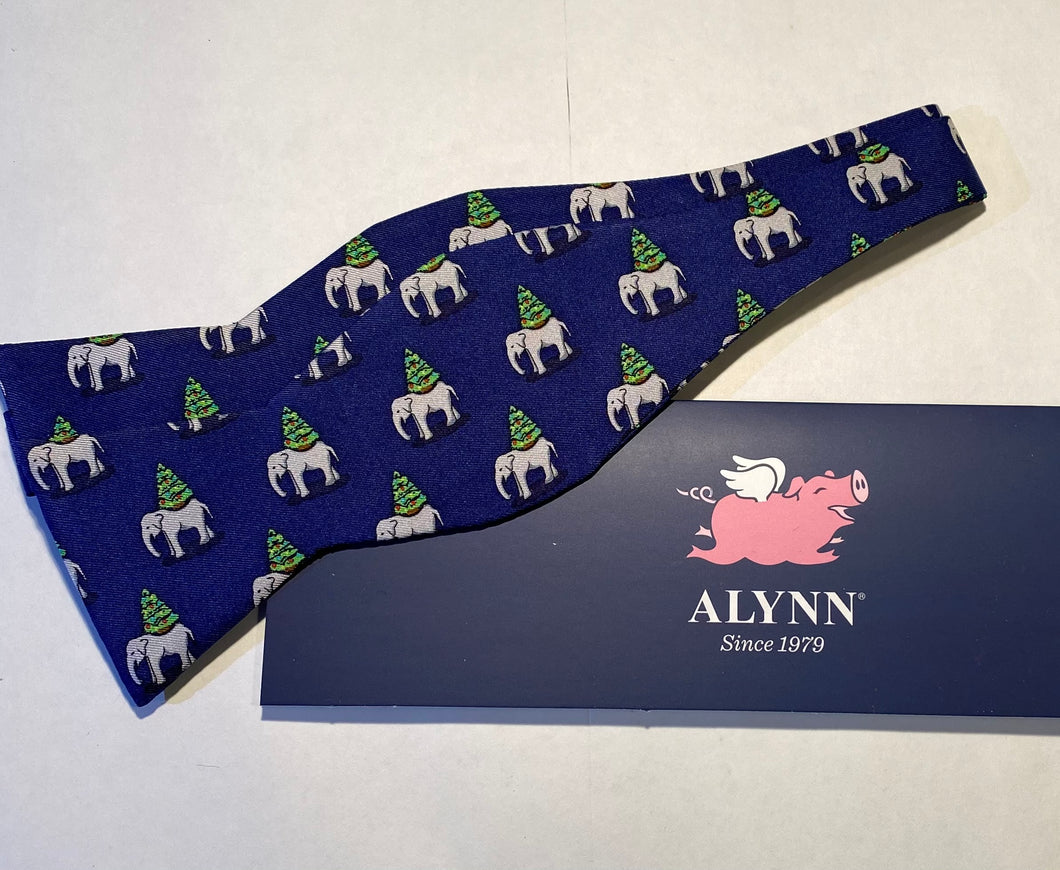 LYC Christmas Elephant Bow Tie