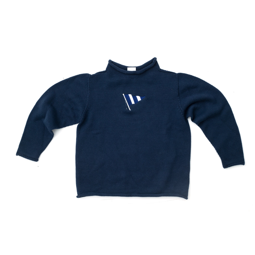 Baby Rollneck Sweater with LYC Burgee